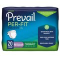 Prevail Incontinence Brief Mat Body Shape, Maximum, PK 20 PF-016/1